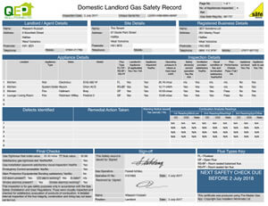 Gas Safety Certificate